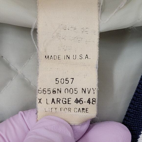 Vintage Michigan-Dairy Bomber Jacket XL 26x26 Hartwell Crop - Picture 7 of 16